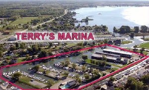 Hidden Harbor customers get free pump outs at Terry's Marina out lined in red